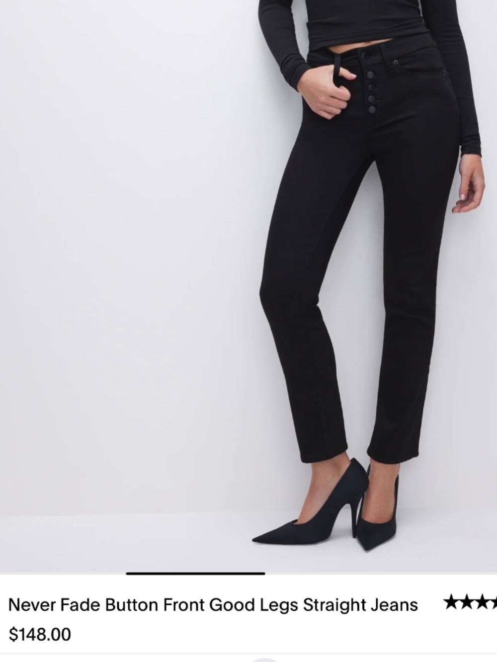 Good American black jeans Size 2